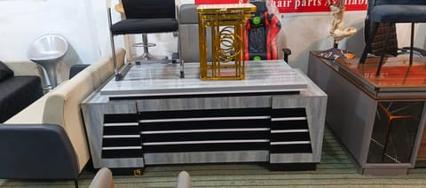 Gray & Black Reception Counter