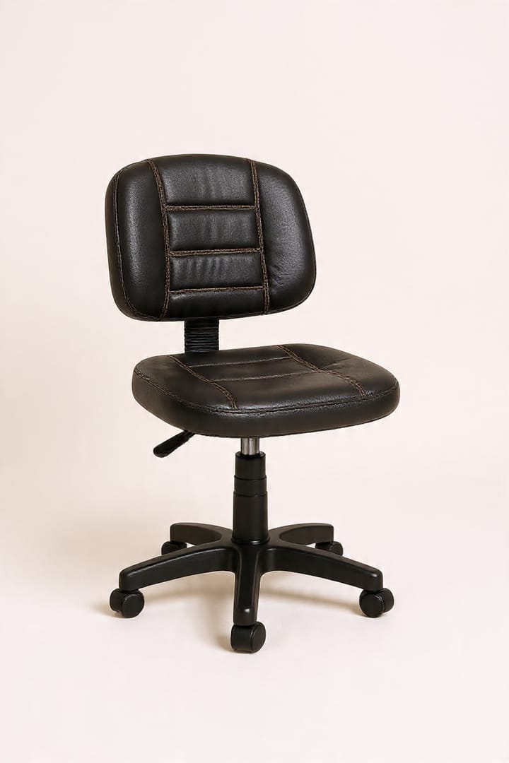 Black Low Back Office Chair — Office Task Chair