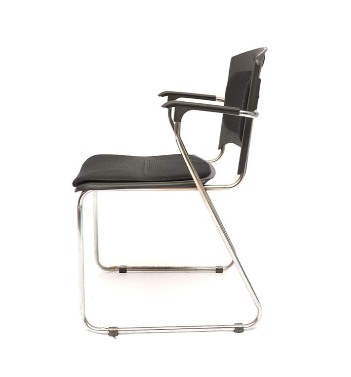 Black Cantilever Visitor Chairs — view 3