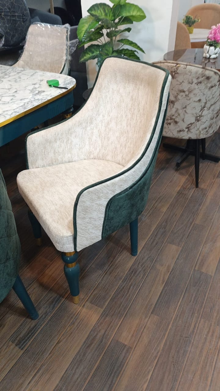 Cream Green Accent Visitor Chair — Visitor Chair