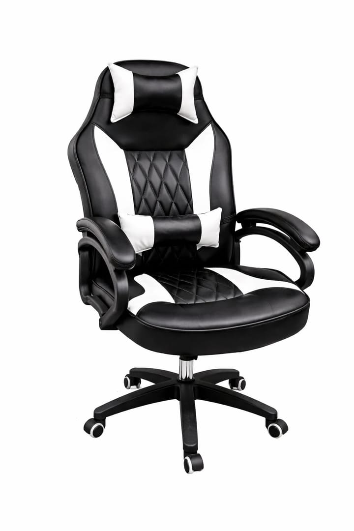 Black White Racing Gaming Chair — Gaming Chair