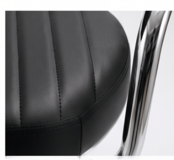 Black Hydraulic Stool Chair — view 4