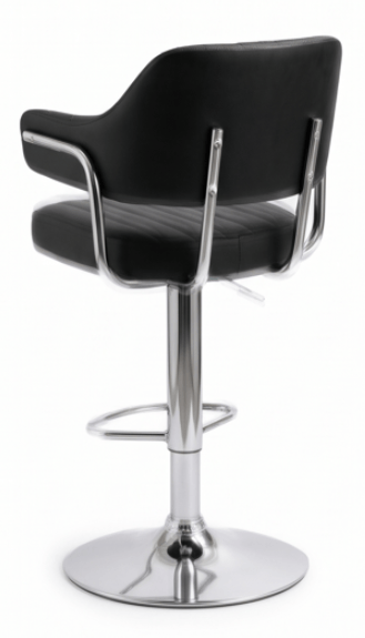 Black Hydraulic Stool Chair — view 3
