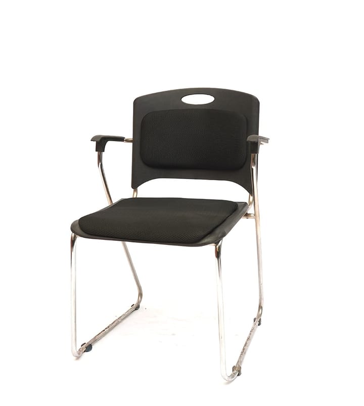Black Cantilever Visitor Chairs — view 2