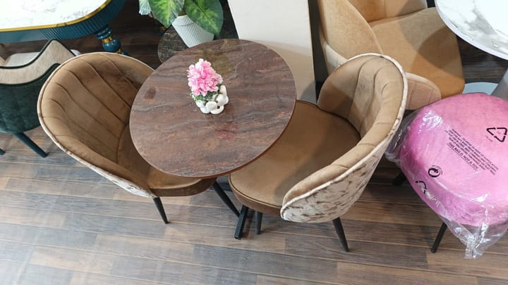 Round Coffee Table Set With Chairs — Coffee Set