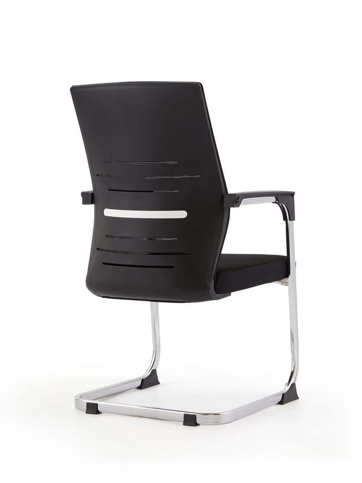Black Cantilever Visitor Chair — view 2